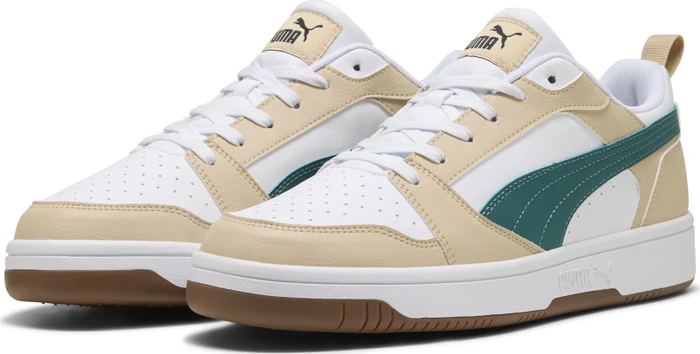 Puma Rebound V6 Low toasted almond/emerald ice/puma white