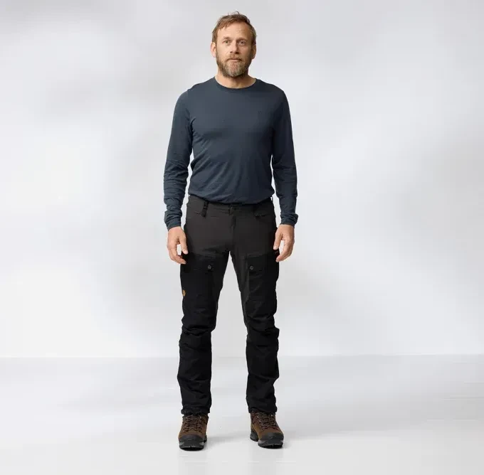 Fjällräven Abisko Wool Funktionsshirt langarm dark navy (Herren)