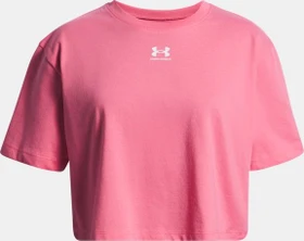 Under Armour Rival Funktionsshirt kurzarm super pink/white (Junior)