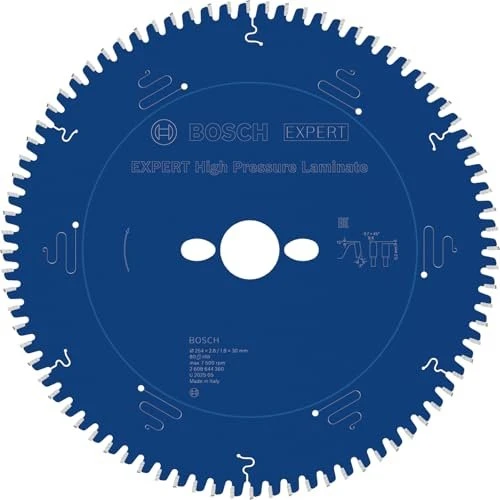 Bosch Professional Expert for High-Pressure Laminate Kreissägeblatt 80Z, 254x1.8x30mm, 1 Stück