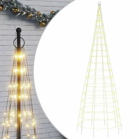 vidaXL Weihnachtsbaum 300cm LED 550x warmweiß