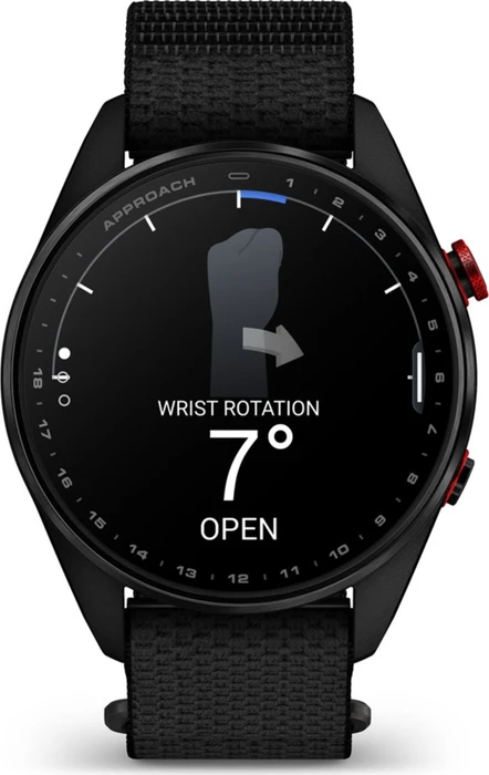 Garmin Approach S72 47mm carbon gray-red dlc titanium/black