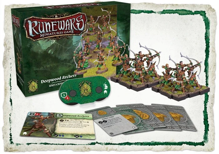 Runewars Miniaturenspiel - Dunkelwald-Bogenschützen Einheit-Erweiterung