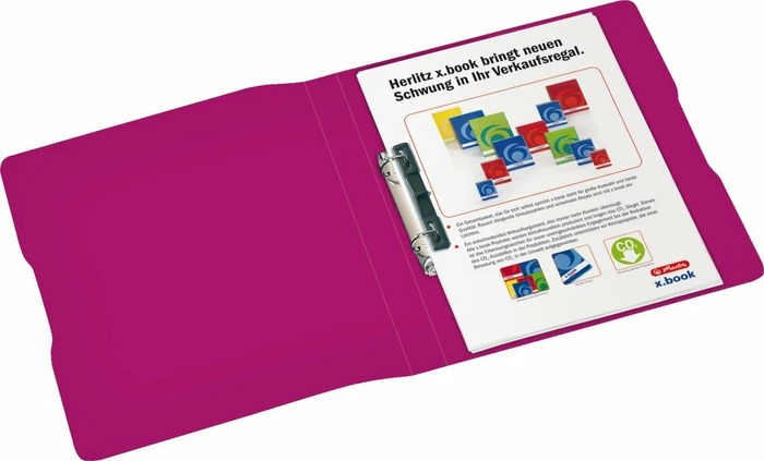 Herlitz easy orga to go Ringbuch 2-Ring, 25mm, A4, beere