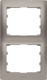 Legrand Galea Life Rahmen 2-fach senkrecht, titanium