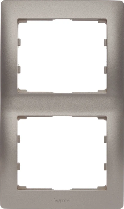 Legrand Galea Life Rahmen 2-fach senkrecht, titanium