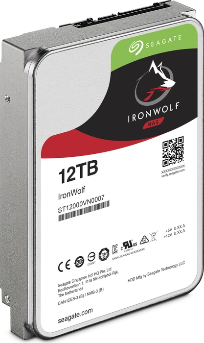 Seagate IronWolf NAS HDD +Rescue 12TB, 24/7, 512e / 3.5" / SATA 6Gb/s