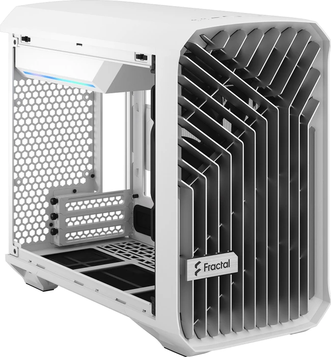 Fractal Design Torrent Nano White TG Clear Tint, Glasfenster, Mini-ITX