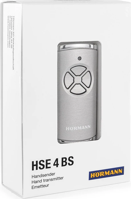 Hörmann HSE 4 BiSecure Handsender für Garagentor 4-Kanal, silber