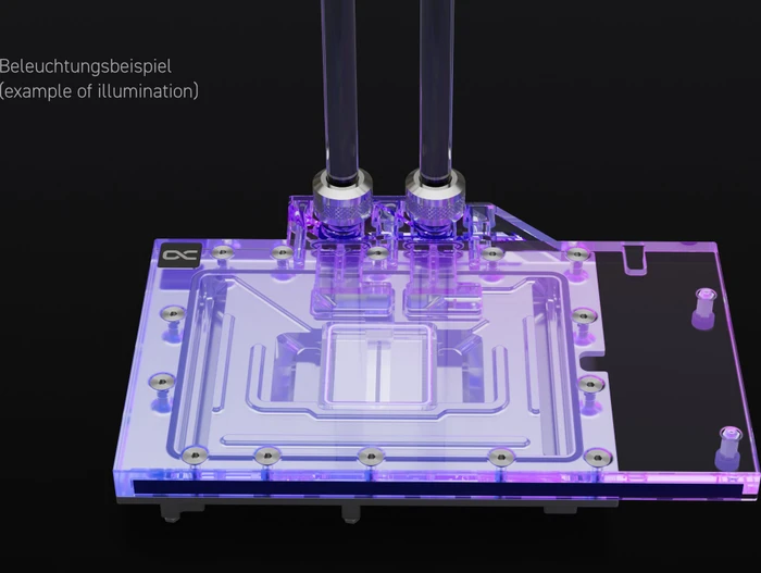 Alphacool Eisblock Aurora Acryl GPX-N NVIDIA RTX 4080 Founders Edition mit Backplate