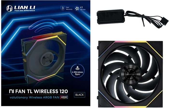 Lian Li Uni Fan TL Wireless 120 RGB, schwarz, 120mm