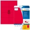 Herma Neonetiketten, 99.1x67.7mm, rot, matt, 20 Blatt (160 Etiketten) Vorschaubild