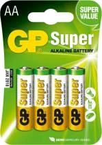 GP Batteries Super Alkaline Mignon AA, 4er-Pack