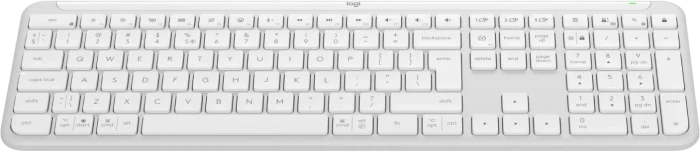Logitech K950 Signature Slim, Off-White, Logi Bolt, USB/Bluetooth, US