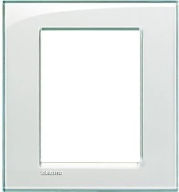 Bticino Livinglight Abdeckrahmen 1-fach, aquamarin