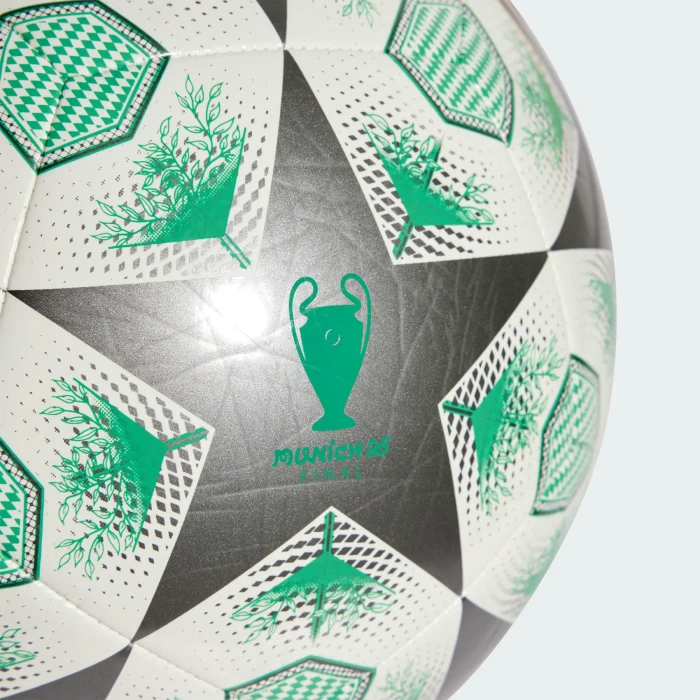 adidas UCL 2024/2025 Knockout Phase Club Fußball iron metallic/white/hi-res green