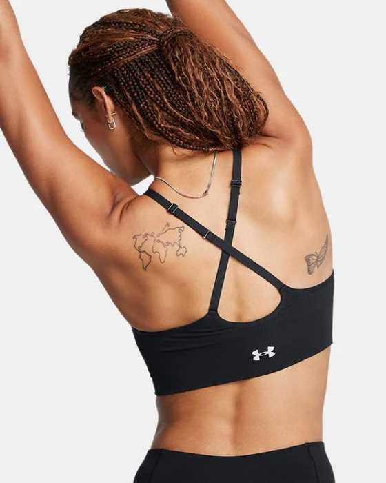 Under Armour Vanish Seamless Low Sport-BH schwarz/weiß (Damen)