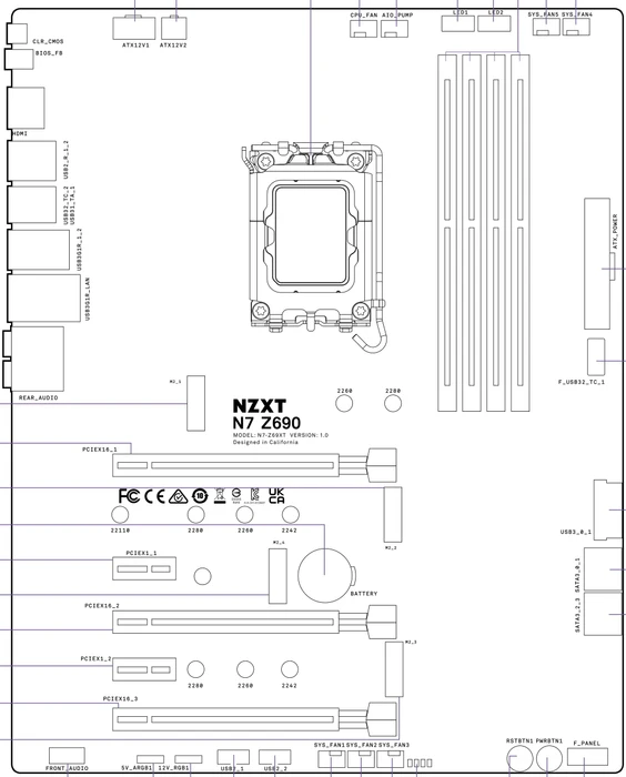 NZXT N7 Z690 Black (Intel 1700)