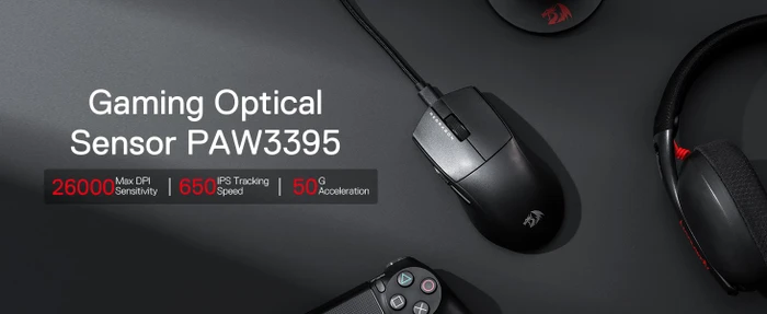 Redragon M996 K1NG 8K Ultra-Lightweight Wired Gaming Mouse schwarz, USB