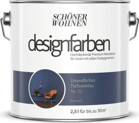 Schöner Wohnen Designfarben innen unendliches tiefseeblaumatt, 2.5l