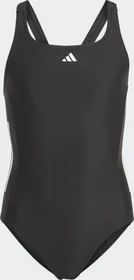 adidas Cut 3-Streifen Badeanzug schwarz/weiß (Junior)