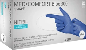 Ampri Med Comfort Blue 300mm Nitril Classic Einweghandschuhe S, 100 Stück