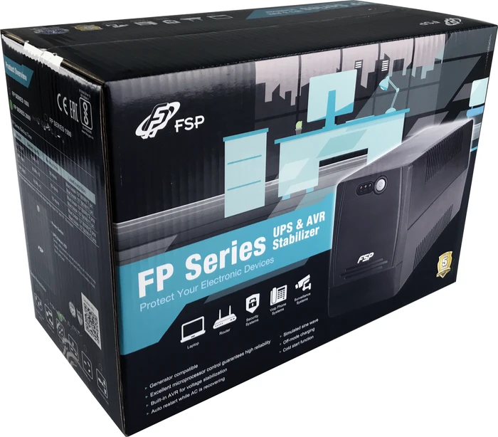FSP FP 1000, 1000VA, USB/seriell