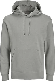 Jack & Jones Einfarbig Hoodie ultimate grey (Herren)