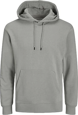 Jack & Jones Einfarbig Hoodie ultimate grey (Herren)