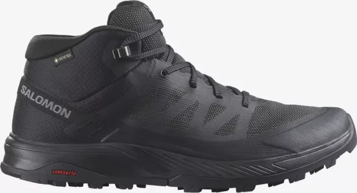 Salomon Outrise Mid GTX black/phantom (Herren)