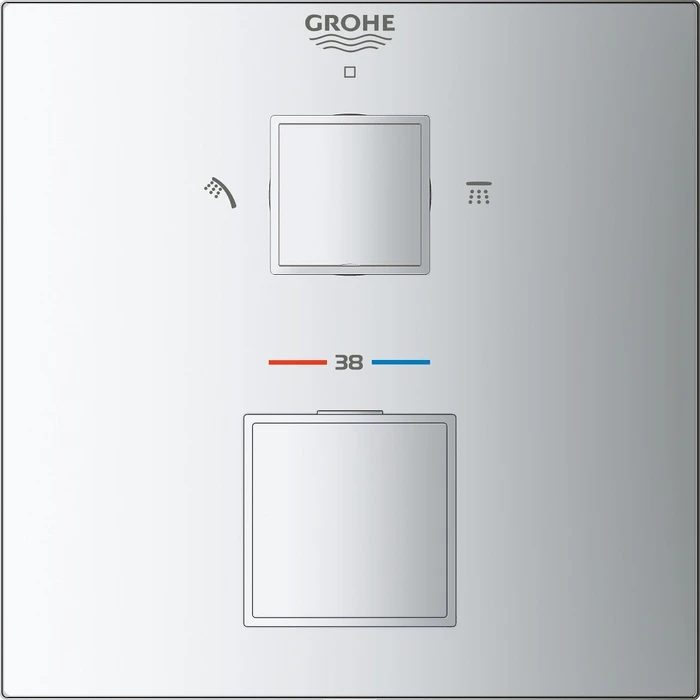 Grohe Grohtherm Cube Thermostat-Brausearmatur chrom