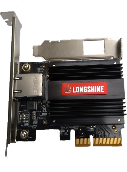 Longshine 5-Speed 10G LAN-Adapter, 1x RJ-45, PCIe 2.0 x4