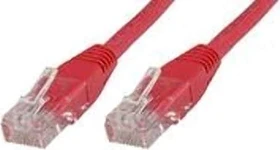 MicroConnect Patchkabel, Cat6, U/UTP, RJ-45/RJ-45, 0.3m, rot