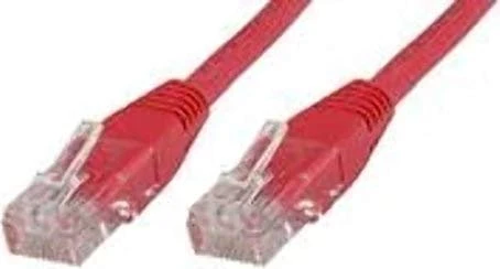 MicroConnect Patchkabel, Cat6, U/UTP, RJ-45/RJ-45, 0.3m, rot