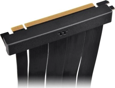 Thermaltake Riser Kabel, gewinkelt, PCIe 4.0, 130mm, schwarz