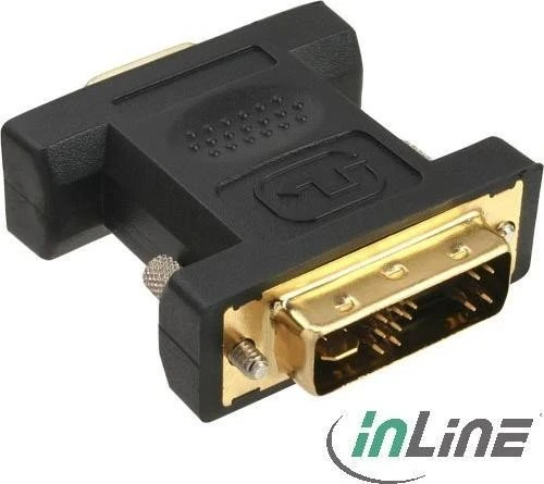 InLine DVI-A [Stecker] auf VGA [Buchse] vergoldeter Adapter