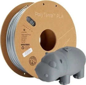 Polymaker PolyTerra PLA, fossil grey, Spule, 1.75mm, 1.00kg