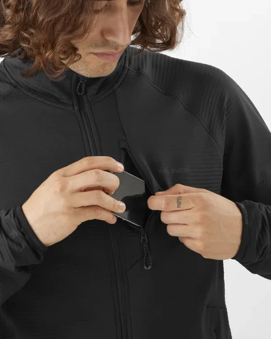 Salomon Essential Lightwarm Jacke deep black (Herren)