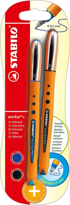blau/schwarz, 2er-Set, Blister