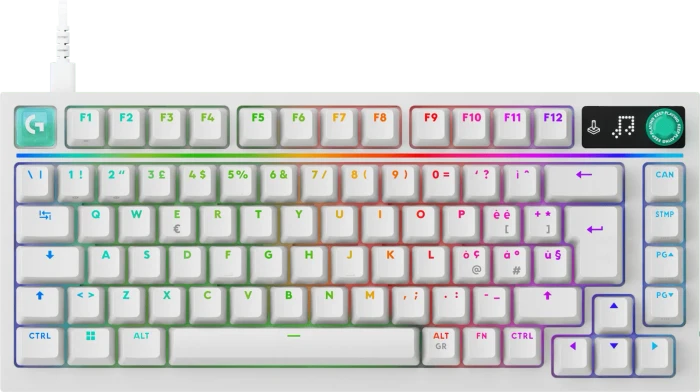 Logitech G316 X 75, weiß, Tactile Switch, USB, IT