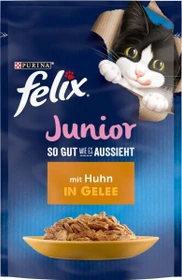 Purina Felix So gut wie es aussieht Junior mit Huhn in Gelee, 2.21kg (26x 85g)