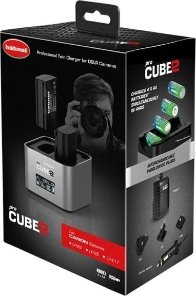 Hähnel ProCube 2 Doppelladegerät für Canon