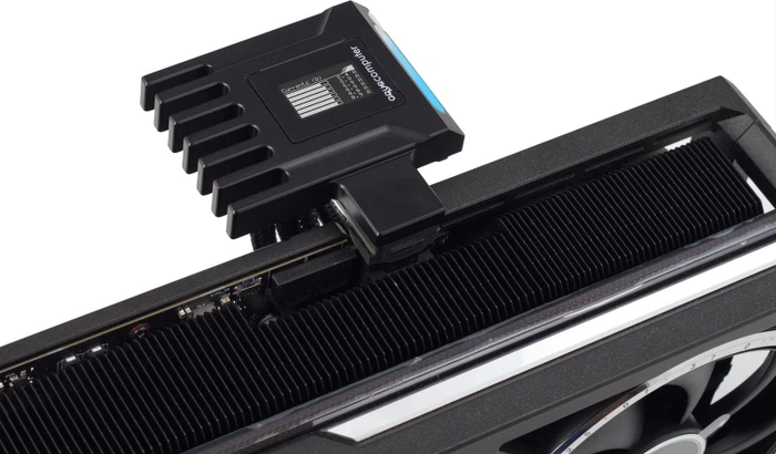 Aqua Computer AMPINEL 12V-2x6, Aktives Power-Management für Grafikkarten, Adapter zur Überwachung von Temperatur/Leistung, 180°, Sense-Pins an der Unterseite