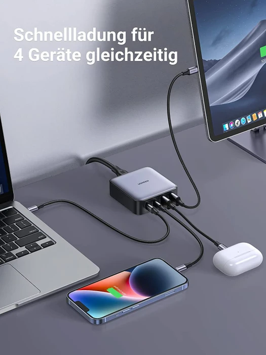 Ugreen Nexode 65W Desktop Charger schwarz/silber