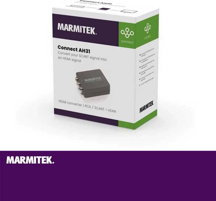 Marmitek Connect AH31, RCA Composite/SCART auf HDMI