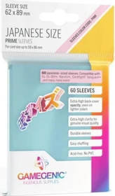 Gamegenic Japanese Size Prime Sleeves transparent, 60 Stück