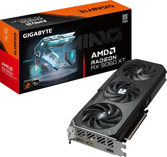 GIGABYTE Radeon RX 9060 XT Gaming 8G, 8GB GDDR6, HDMI, 2x DP