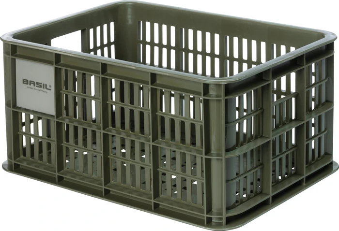 Basil Crate S Fahrradkorb moss green