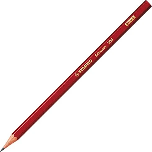 STABILO Schwan Bleistift 2H, rot