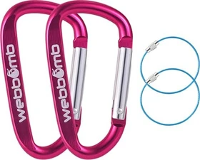 webbomb Schnapphaken Materialkarabiner 6.7cm violett